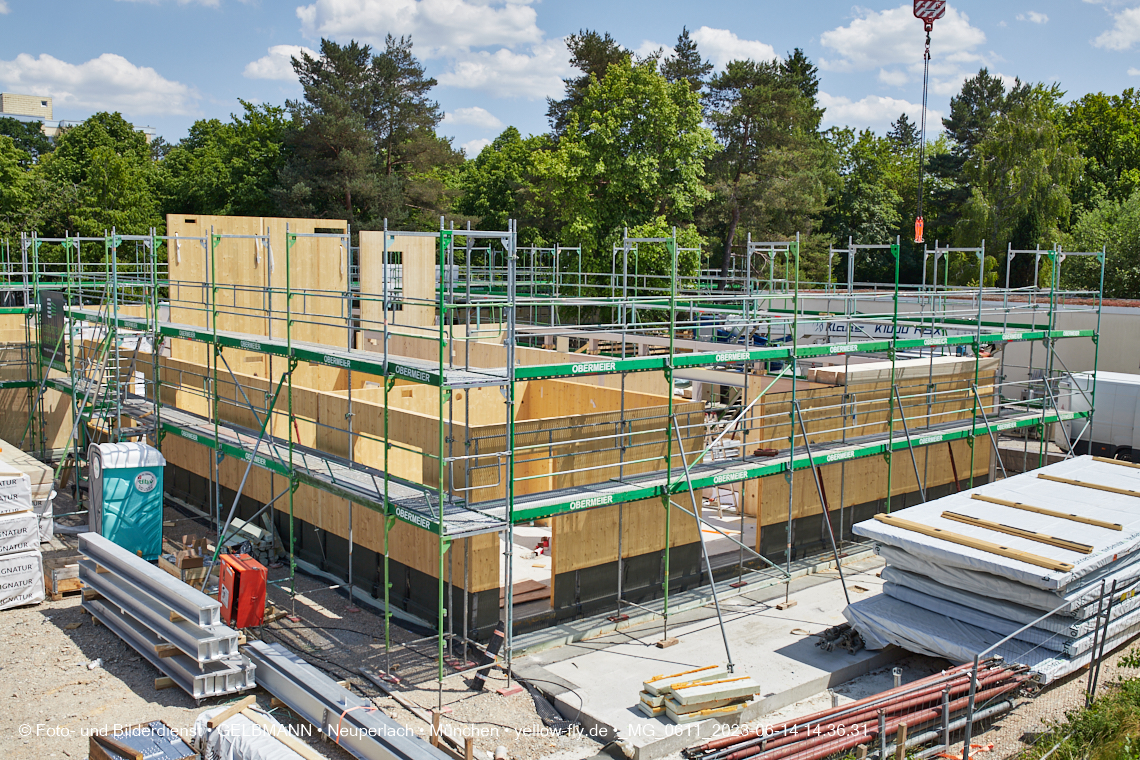 15.06.2023 - Neubau des Kindergartens und Hort für Kinder in der Quiddestraße in Neuperlach